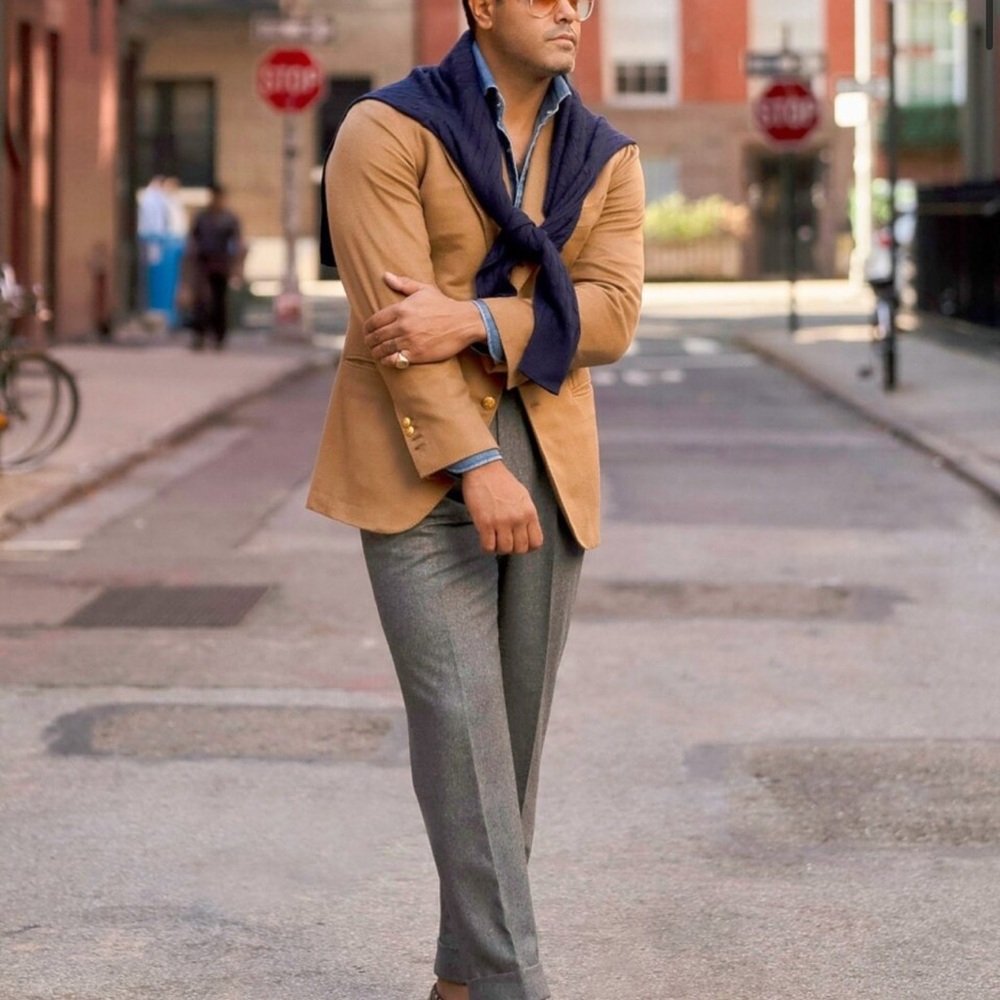 Chaps Men's Camel Brown Sport Coat Blazer - Picture 16 of 16